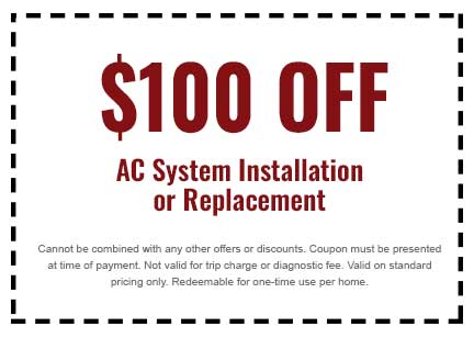 Discount on AC System Installation or Replacement